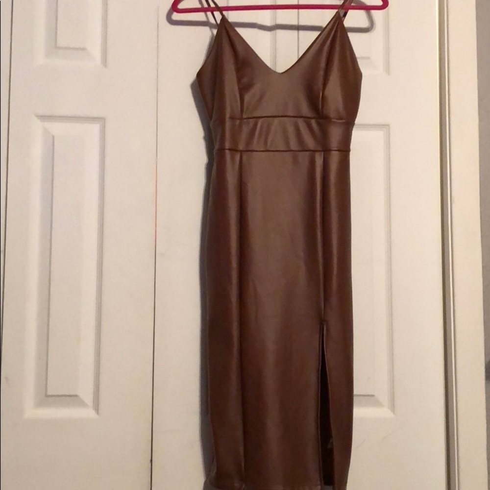 Not Myself Tonight Leather Dress